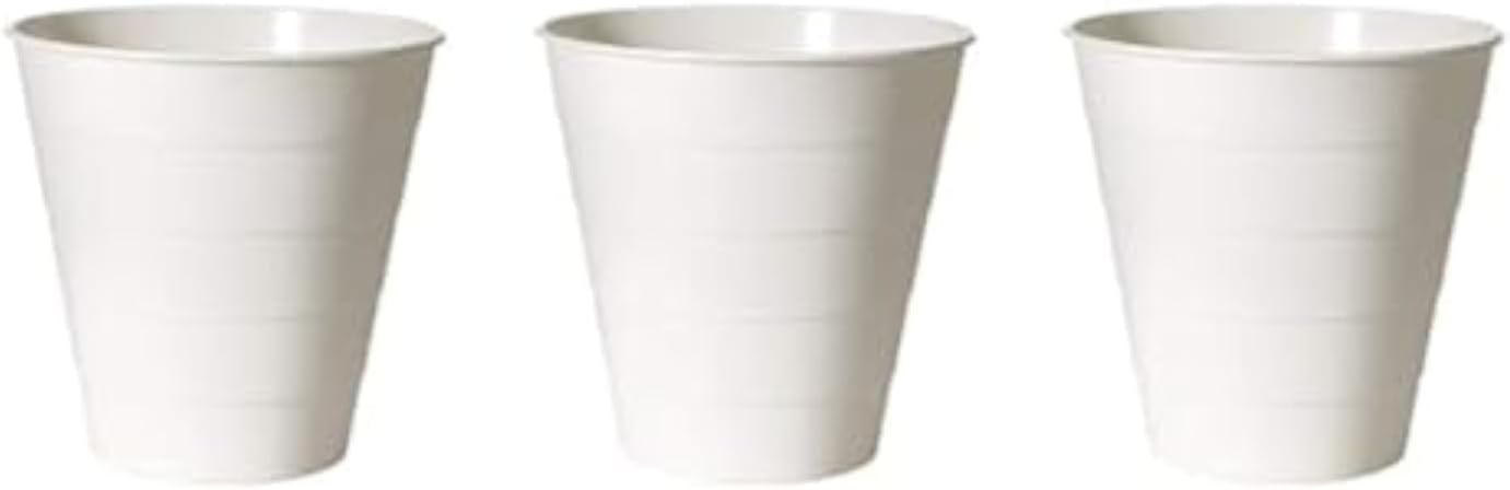 FNISS IKEA Trash Can Bin (White) - Set of 3 Bins