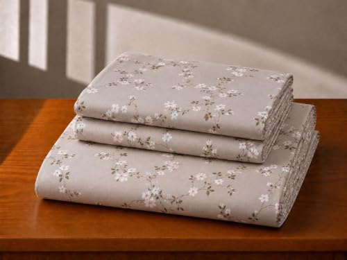 Image of Castiqa Elastic Fitted Supersoft Premium Polycotton 200TC Double Bedsheets King Size 78x72 Inch with 2 Pillow Covers (Fits Upto Mattress of 8Inches) (Multicolor I)