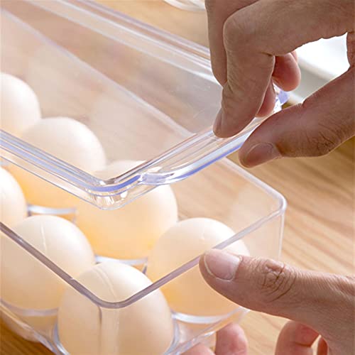 Réfrigérateur porte-œuf transparent pour cuisine rangée - 5