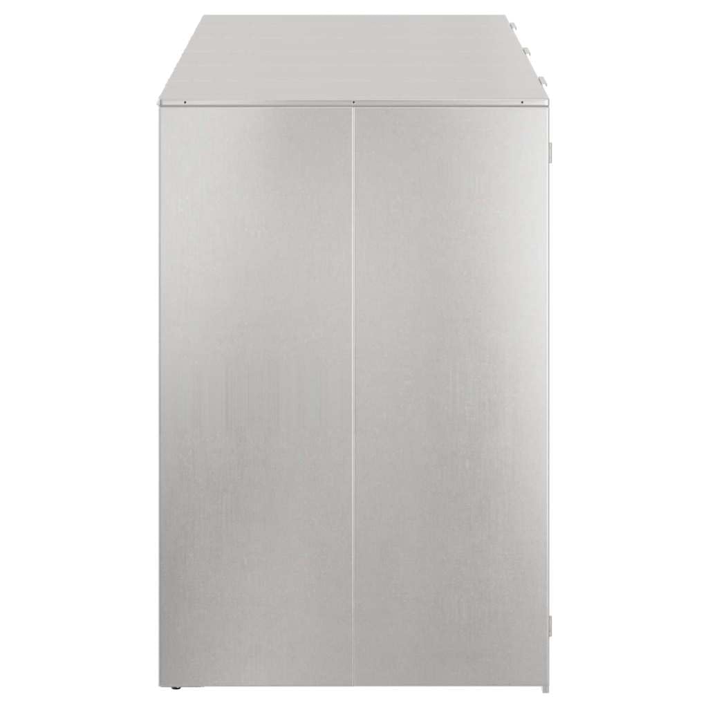 Almacenamiento de Cubos Wheelie para 3 Cubos Plateado,Casa y jardín,Productos del hogar,Accesorios para contenedores de residuos,Soportes para contenedores de residuos,65.1kg-3394789