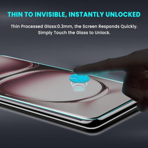 Image of FIRST MART Matte UV Tempered Glass for Oppo Reno 12 Pro and Oppo F29 Pro | Anti-Glare Curved Screen Protector, 9H Scratch Resistant, Fingerprint Compatible, Case-Friendly | Pack of 1