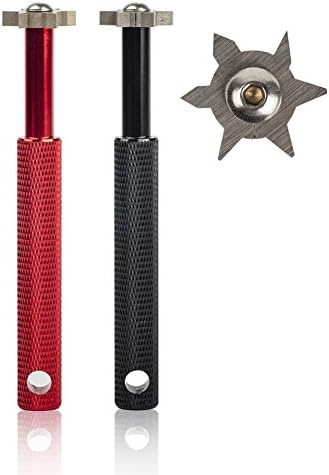 Beehive Filter Groove Sharpener with 6 Heads - Golf Club Groove Sharpener Re-Grooving Tool and Cleaner for all Irons Pitching Sand Lob Gap and Approach Wedges and Utility Clubs