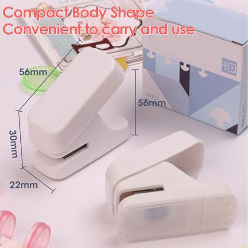 Portable Mini Mushroom Paper Hole Puncher for Disc Binding, Planners, Binders, Journaling, Scrapbooking, Crafts, Card Making