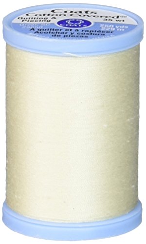 COATS & CLARK Inc S925-8020 Cotton Covered Quilting and Piecing Thread, 250-Yard, Cream