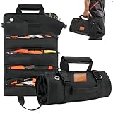 ADILIKADII Bolsa de Herramientas Enrollable con 6 Bolsillos, Bolsa de Portaherramientas Oxford 900D Impermeable Gran...