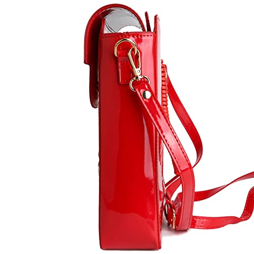 Image of QiMing Retro dial telephone Crossbody Shoulder Bag,Pu Movable microphone Purse for Women