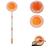 AQWEI 360° Rotatable Adjustable Cleaning Mop, Extendable Wall Cleaning Mop, Spin Mops for Floor Cleaning