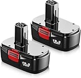 Upgraded 19.2 Volt 3.6Ah Ni-MH Replacement Battery Compatible with Craftsman C3 DieHard 130279005 130279003 130279017 315.113753 315.115410 315.11485 1323903 1323517 Cordless Power Tools 2 Pack