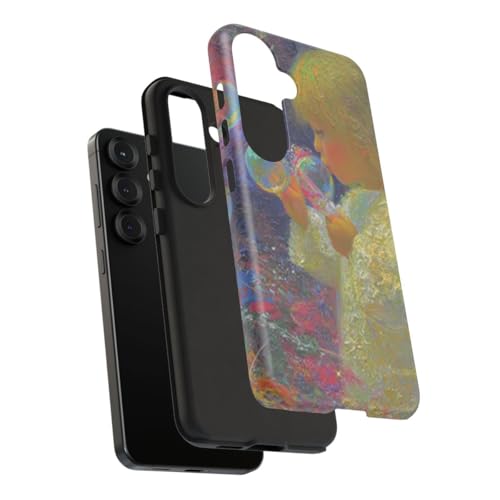 Funda Samsung Galaxy S25 resistente mate con diseño de ángel y flores 4