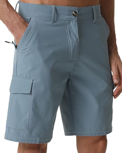 Image of Men's Lightweight Hiking Work Cargo Shorts 9 inch-5 Pockets