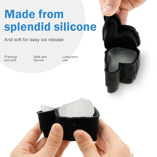 Molde de silicona para cubos de hielo divertido 2 piezas miniatura 3