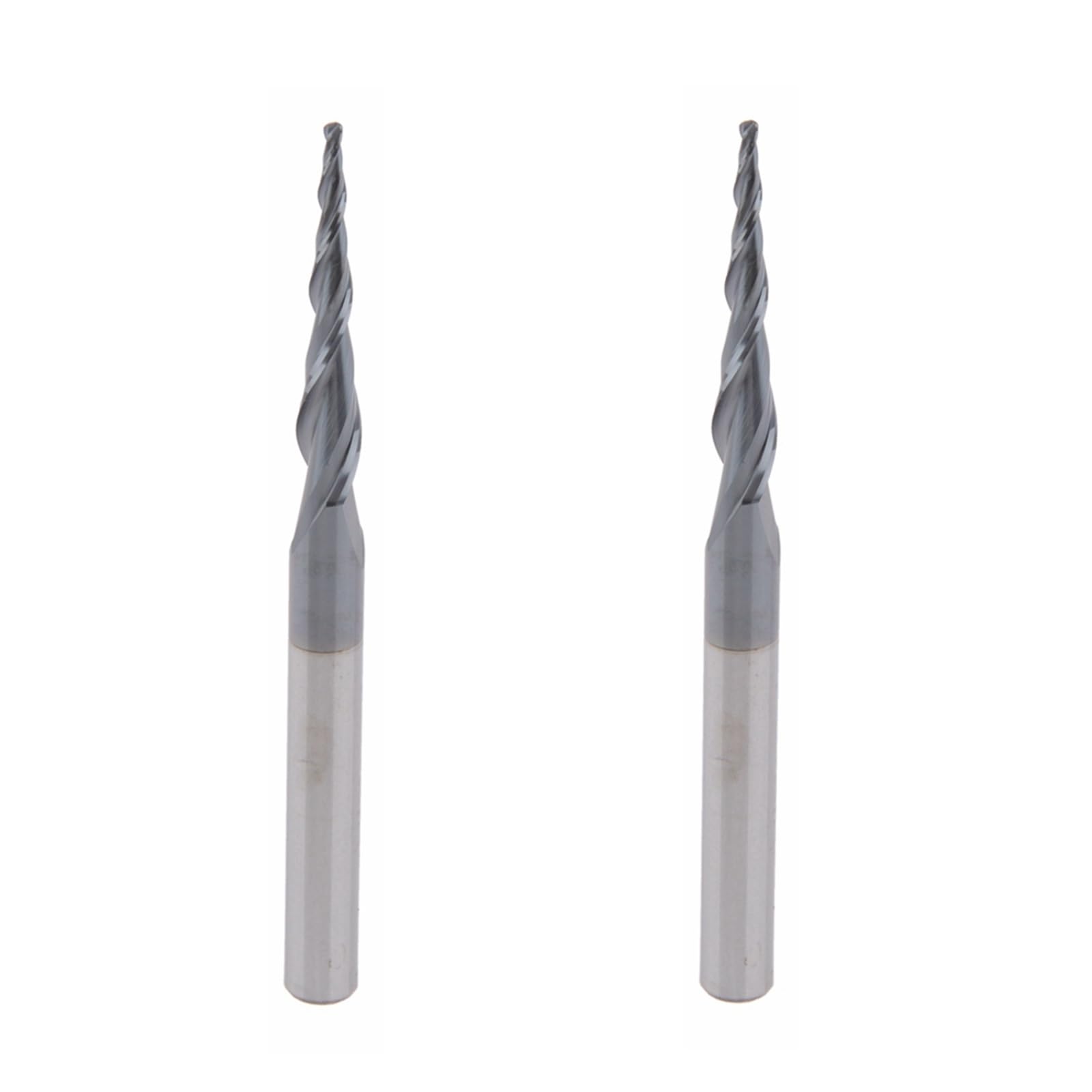 2 sztuk/partia R0.75 * D6 * 30.5 * 75L * 2F węglik spiekany 6mm Ball Nose stożkowe frezy trzpieniowe frezy Cnc stożek frez do drewna i metalu