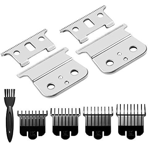 T Outliner Blades for Andis T Outliner, Andis Gtx, T Outliner Replacement Blade Andis Gtx Replacement Blade (Silver Steel T-Blade + Silver Steel Blade) Cover