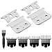 Professional Adjustable T-Outliner Replacement Beard/Hair Trimmer Ceramic Blades #04521-Standard Replacement Blade -Compatible with Andis T Outimer Trimmer,Silver