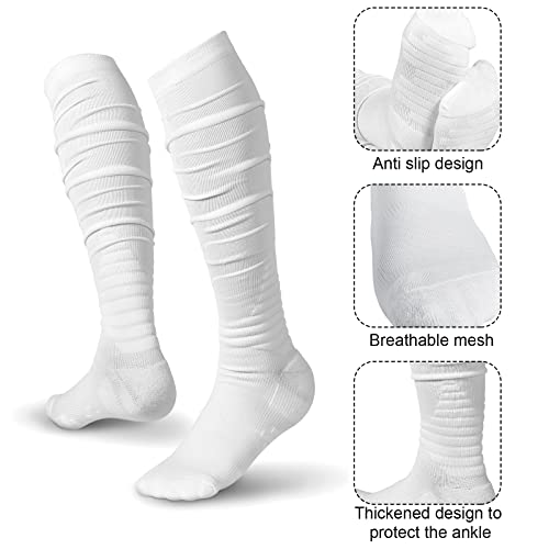 Chuarry Scrunch Football Socks Non Slip Men Extra Long Soccer Socks Over The Knee Athletic2