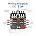 SOYOND 12 Volt Fuse Block, Boat Marine Fuse Block Panel with LED Warning Indicator Damp-Proof Cover 6 Circuits Fuse Box with Negative Bus Fuse Panel for Car Boat RV Truck Dc 12-24v