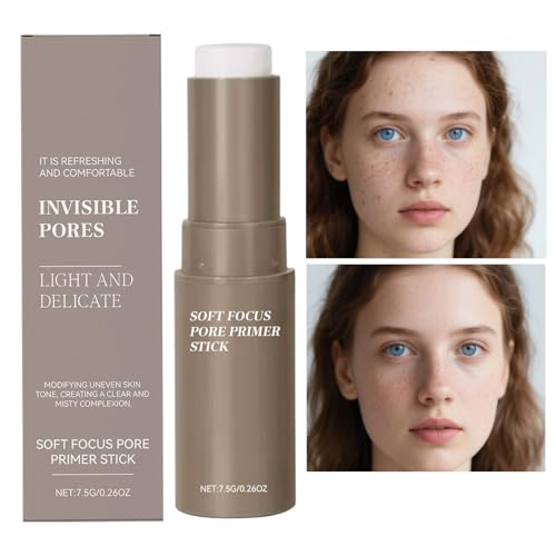 Invisible Pore Stick - Borrador de poros para un acabado de maquillaje | Prebase hidratante para control de grasa con fórmula mate ligera y textura para rutinas diarias, fiestas, eventos y - imagen 9