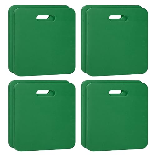 PATIKIL Foam Stadium Seat Cushion, 8 Pack Hard & Strong Portable Stadium Seat Pad for Bleacher Hard EVA Cushion Outdoor Seating for Spectating Sport Camping, Green