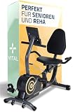SportPlus Liegeheimtrainer für zuhause mit App-kompatibilität, 24 Stufen & 6 Trainingsprogramme, rutschfeste Pedale, mit Display & Tablethalterung, bis 100 kg