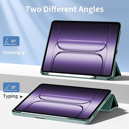 Image of TGK Case for OnePlus Pad 3 13.2 inch Tablet, Pad 2 Pro, Pad 4 Pro Case Trifold Smart Stand Cover (Green)