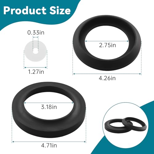 Image of RV Toilet Seal 34120 for Thetford RV Toilet Parts Replacement,Waste Ball Seal Replacement for Thetford Style II & Style Plus Toilets,Style Lite and Residence-RV Toilets Part for Thetford Gasket