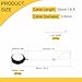 MECCANIXITY 1.8 ft Retractable Cable Lock with Latch Remote Control Security Lock with Adjustable Cord Tether Anti Theft for Laptop, TV, 200g, Black, 4 Pack