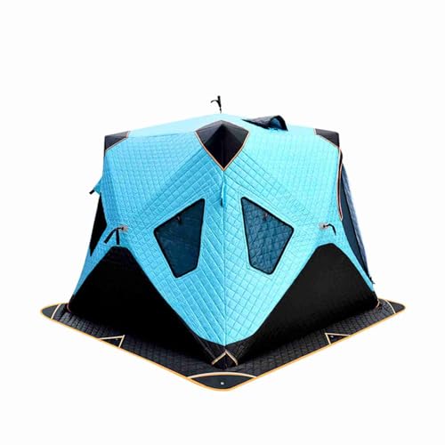 ZJchao Ice Fishing Tent, Insulated Tent Fishing Equipment Ice Fishing Shelter Portable and Insulated for Camping, Hiking, Fishing, and Sporting Events (BL #-L #-L)