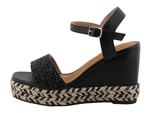 Sandale cale TOM TAILOR Femme 5390900025 en noir élégant