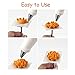 Chrysanthemum Pastry Tips,Rose Flower Piping Tips Set,Tulip Frosting Tips Buttercream Decoration,Icing Piping Pastry Nozzles for Cake Cupcake Decorating,5 Pcs