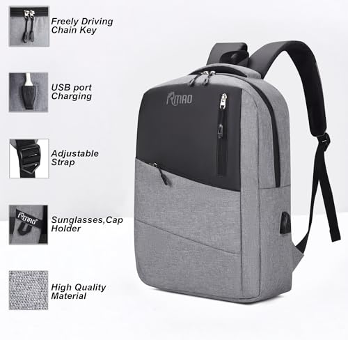 Image of IRMAO Large Capacity Classic Fashion Multi Functional Business Backpack Durable Daily Waterproof Travel Laptop Backpack (RE VERSE)