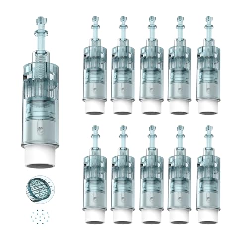 Dr.pen Ultima M8 16 Pin Replacement Cartridges Original Dr Pen Replacement Part for Microneedling Pen M8 Model Authentic Disposable Replacement Cartridges (16 PIN 10Pcs)