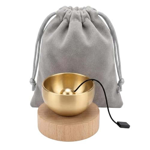 Image of Singing Bowl, Meditation Singing Bowl for Yoga and Mindfulness, Tibetan Singing Bowls for Relaxation and Focus, Handcrafted Wind Chime