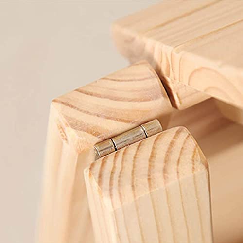 Taburete plegable multifunción de madera con 2 escalones portátiles 6
