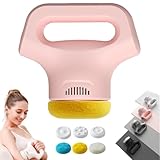 Massology Pro Deep Tissue Percussion Massager, Massology Pro Mini Massage Gun - 3 Massage Heads. with 12 Gears, Portable Home Massages Tool, Suitable for full body relaxation (Pink)