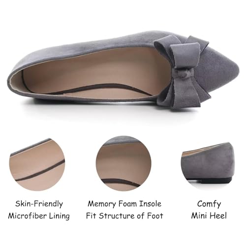 Image of SAILING LU Women's Bow-Knot Pointed Toe Ballet Flats