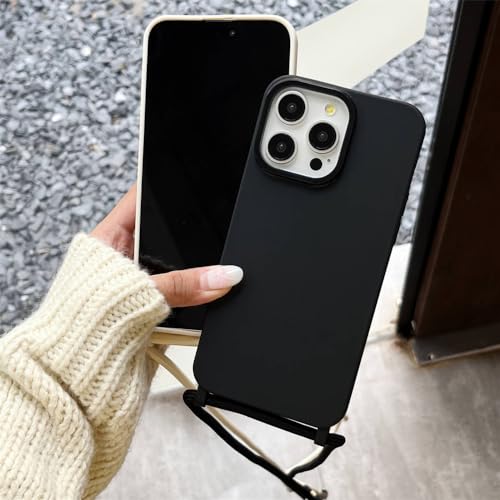 Étui collier haut de gamme pour iPhone 14 en silicone blanc lanière robuste