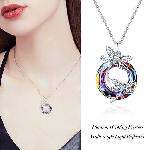 Aeneas Dragonfly Necklace Sterling Silver Dragonfly Pendant Jewelry Dragonfly Gifts For Women Girls #TOP3