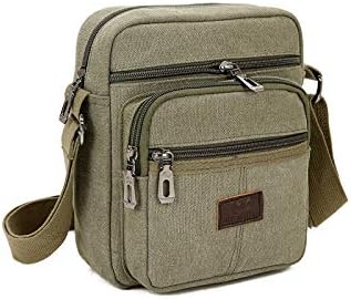 Mens bag Canvas Shoulder Bags Small Messenger Crossbody Bag Work Bags Vintage Multi-function