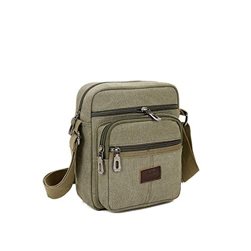 Mens bag Canvas Shoulder Bags Small Messenger Crossbody Bag Work Bags Vintage Multi-function