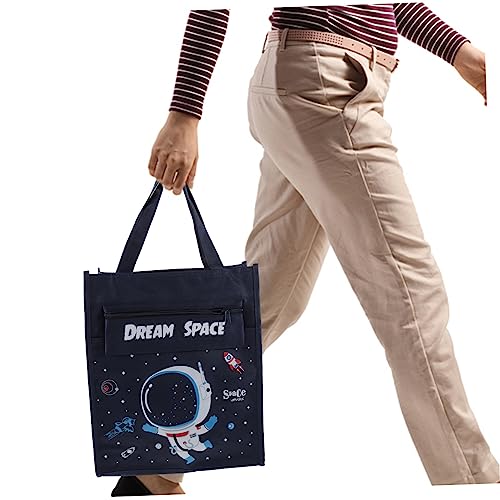 Sac Fourre Tout Toile Grand Format Lot de 4 Cabas de Course et Plage Motif Extraterrestre - 3