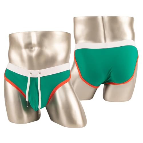 Mens Bikini Underwear Swimwear Briefs Sexy 3D Pouch Swim Low Waist Underpants with Drawstring2