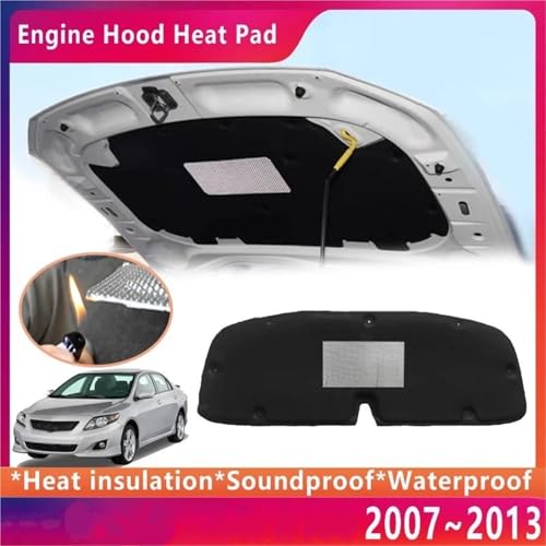 Isolant acoustique moteur Toyota Corolla E140 E150 protection thermique capot