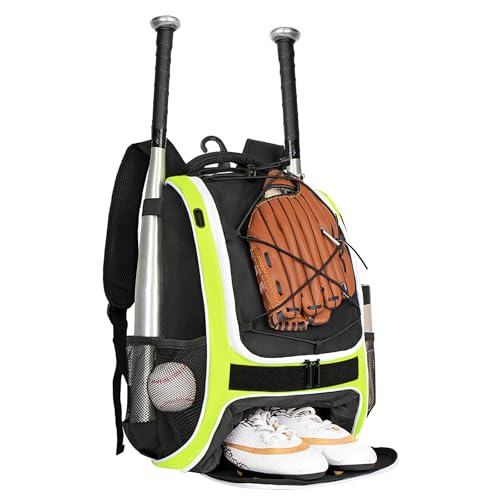 Mochila de béisbol y sófbol con soporte para bate y gancho de valla
