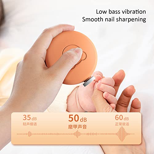 Aparador de unhas elétrico para bebês, lixa de unha segura para bebês, cortadores de unhas para bebê