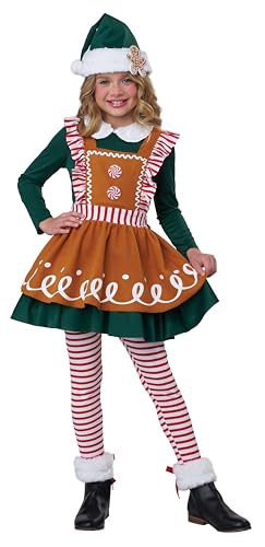 Disfraz Infantil de Duende de Jengibre para Niñas miniatura 1