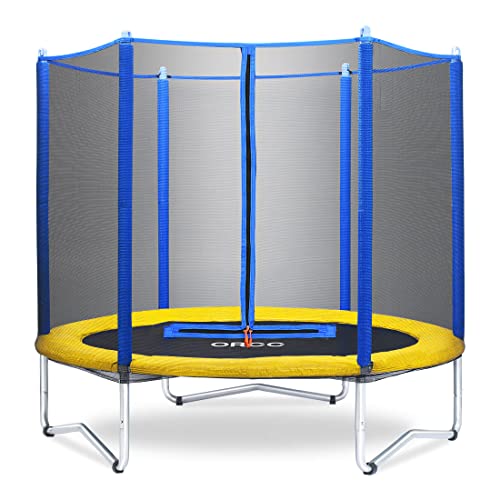 ORCC Trampoline for Kids,55"/60" Toddler Trampoline Indoor and Outdoor,Small Trampoline with Safety Enclosure and Heavy-Duty Steel Frame,Perfect for Kids to Jump,Supports up to 220 Poundsï¼ˆ55inchï¼‰