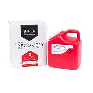 Mailback Sharps Container, 1-Piece 2 Gallon Red Snap On Lid, 12000-012 – Each