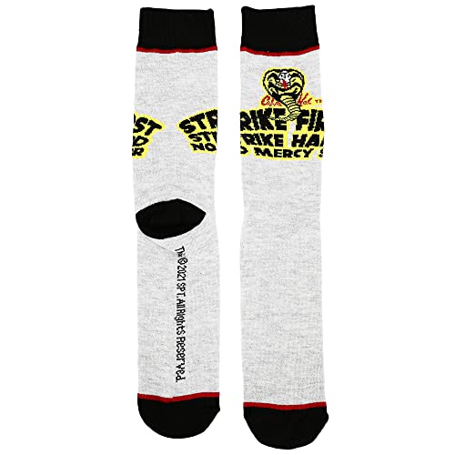 Bioworld Conjunto de meias casuais Cobra Kai para homens, pacote com 5, Multicor, Tamanho Único
