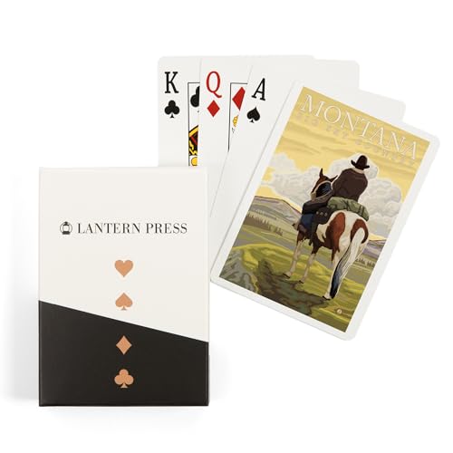 Lantern Press Montana Naipes Póker 52 Cartas Adultos