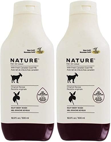 Nature by Canus Original Formula Body Wash (Pack of 2) With Fresh Goat's Milk, 16.9 fl. oz.